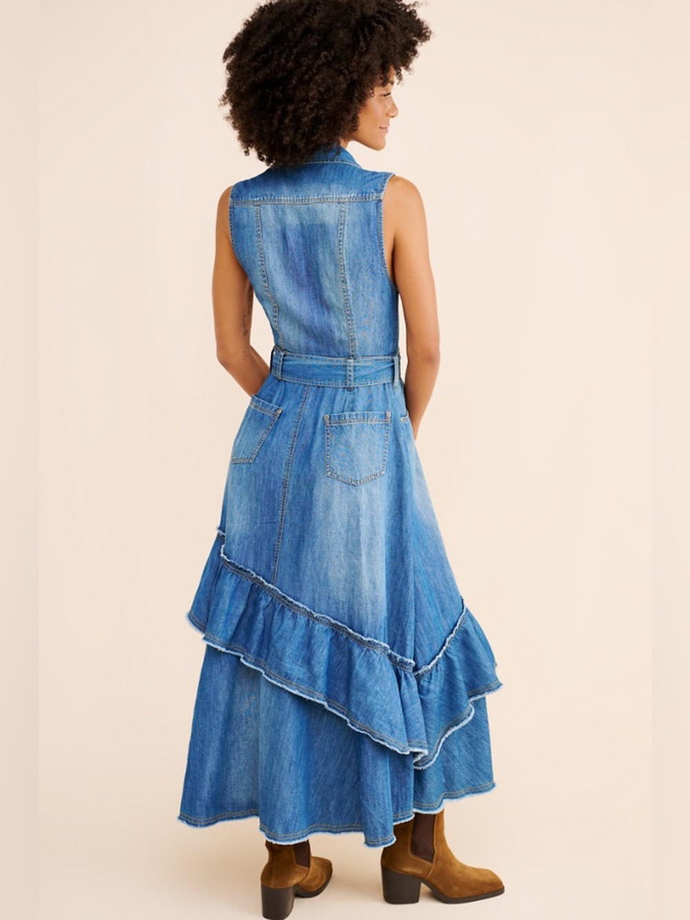 MSRP $248 NWOT Free People Beau Midi Dress Small - Picture 4 of 9